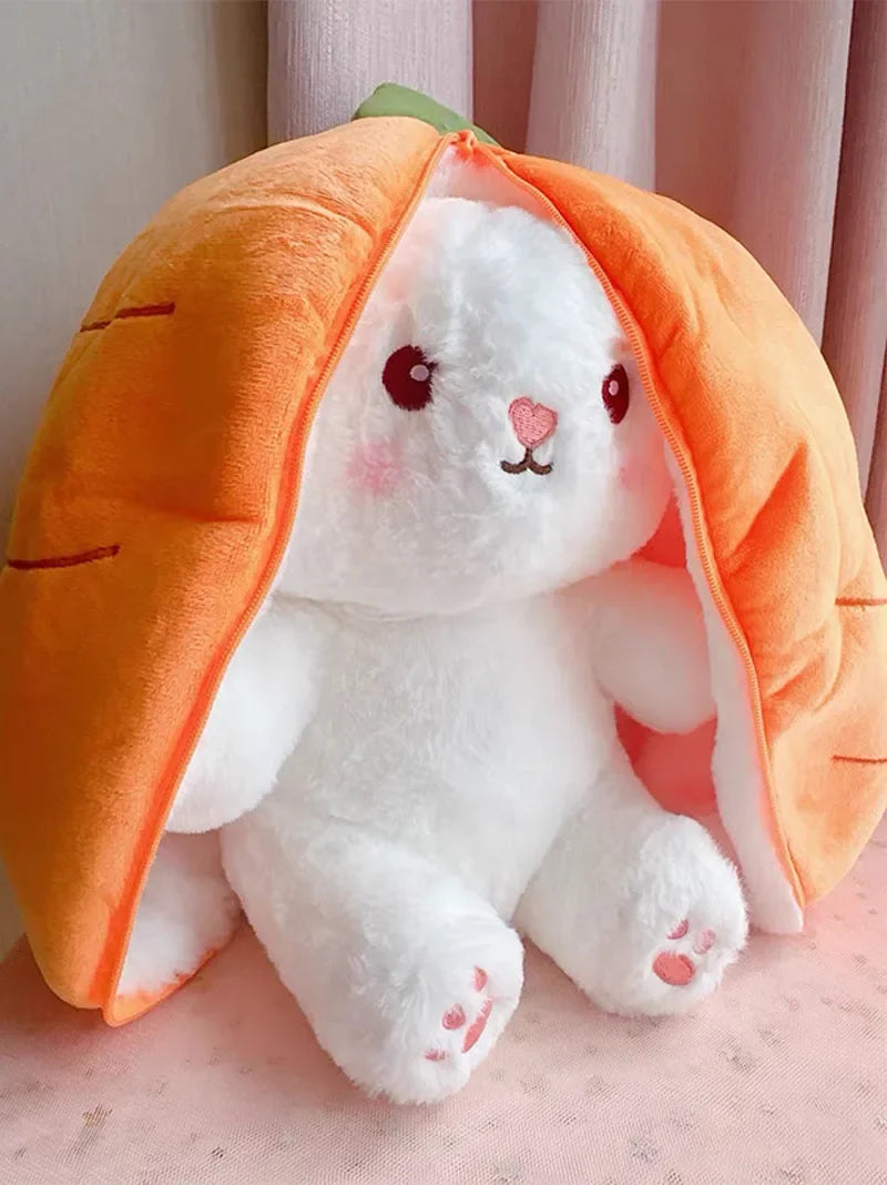 Pluche Konijn Knuffel Aardbei of Wortel 25 cm