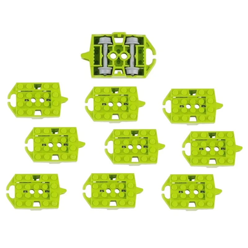 Bouwblokken Achtbaan Rails en Chassis Onderdelen (Compatibel met Lego)
