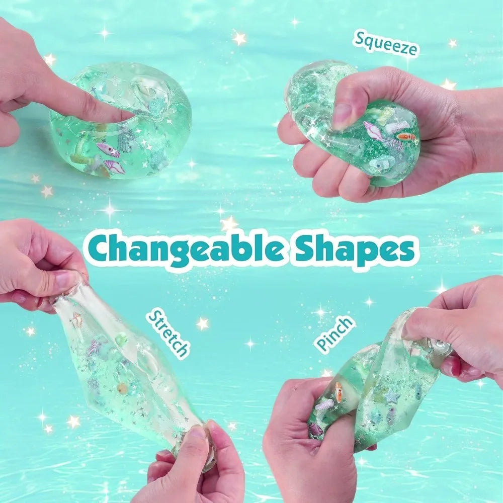 Squishy Stressbal Kubus | Ocean Sensorisch Fidget Speeltje