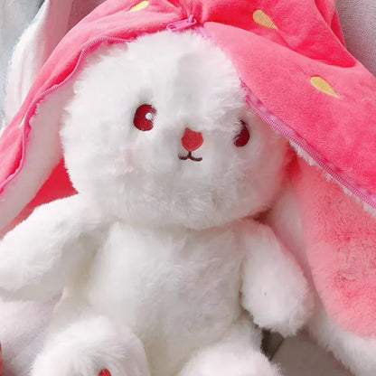 Pluche Konijn Knuffel Aardbei of Wortel 25 cm