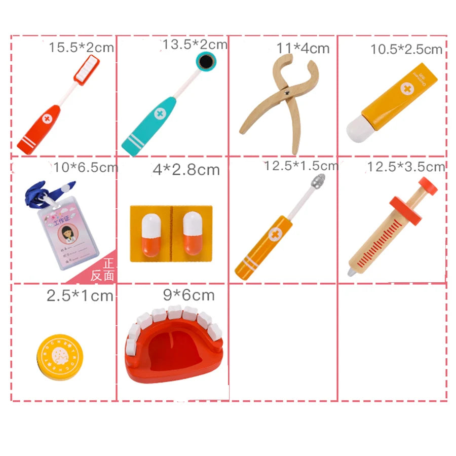 Houten Doktersset voor Kinderen | Speelgoed voor Rollenspellen