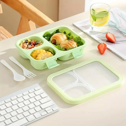 Lekdichte Bento Lunchbox met Handvat - Stapelbaar Siliconen