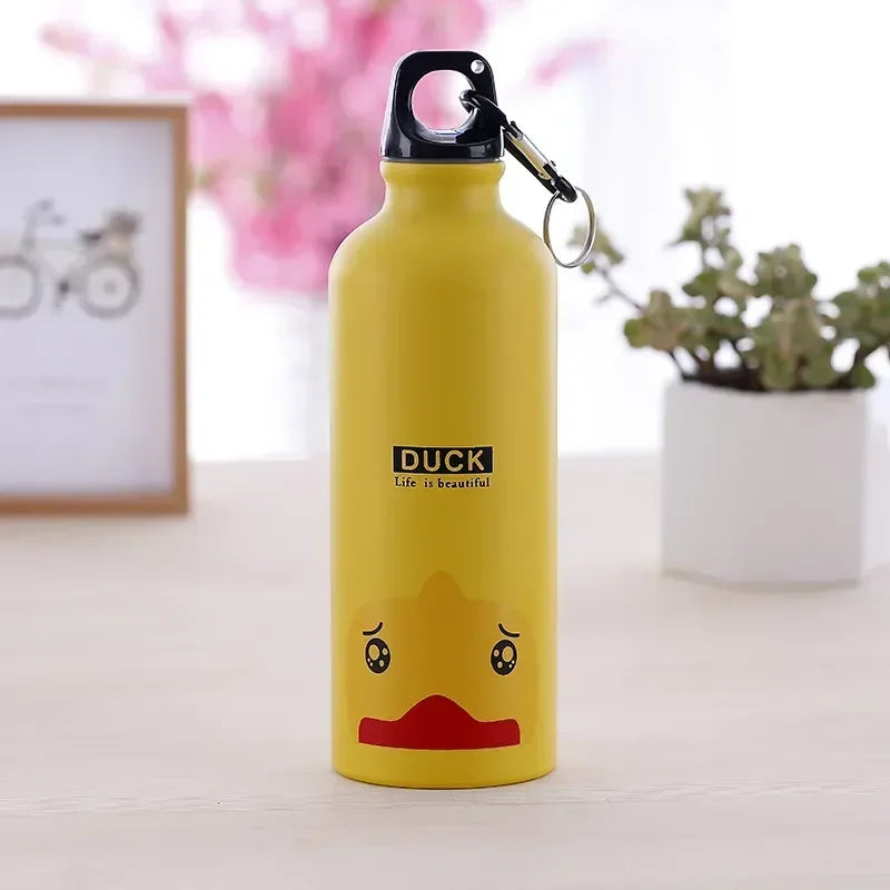 Dubbelwandige Geïsoleerde Drinkfles 500 ml met Leuke Dierenprint voor Kinderen