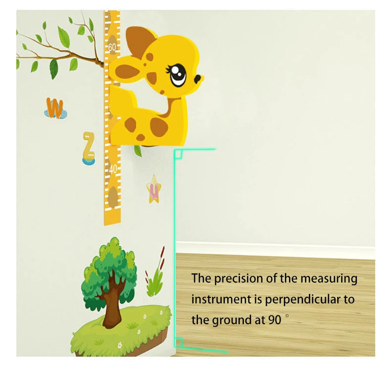 Zelfklevende 3D Meetlat Wandsticker voor Kinderen