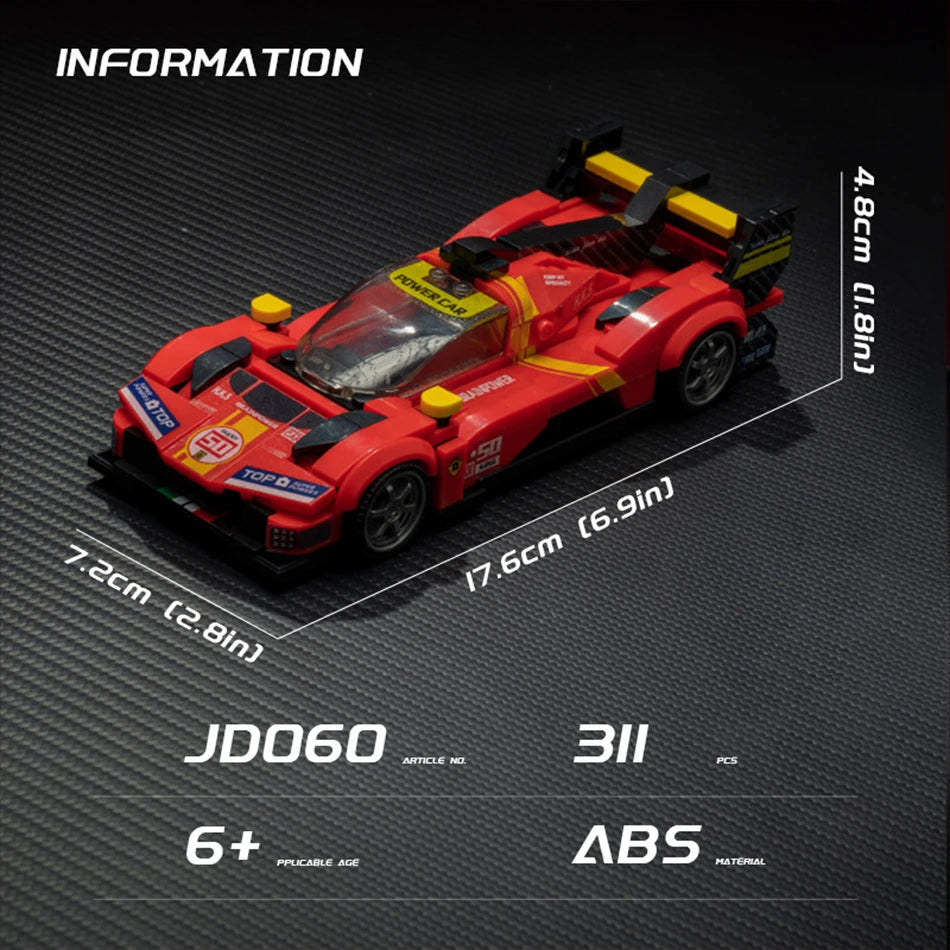 Racewagen Bouwstenen Set - Compatibel met LEGO® - Vanaf 6 jaar