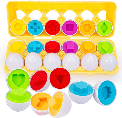 Slimme Eieren voor Peuters | Montessori Vormen en Kleuren Sorteerspel