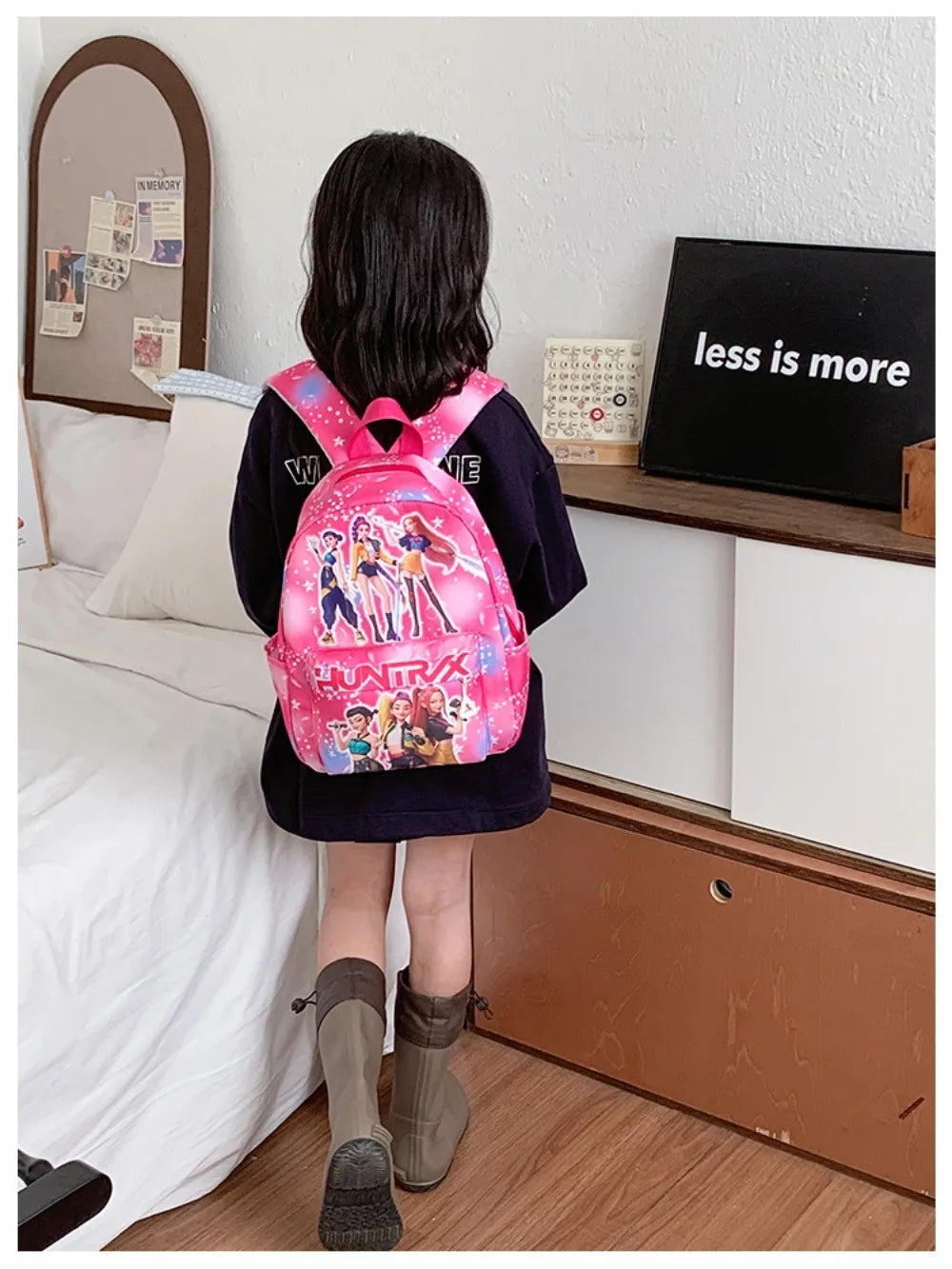 Roze Lichtgewicht Schooltas 10 inch voor Kleuters