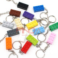 10 Sleutelhangers met Bouwblokje – Compatibel met Lego