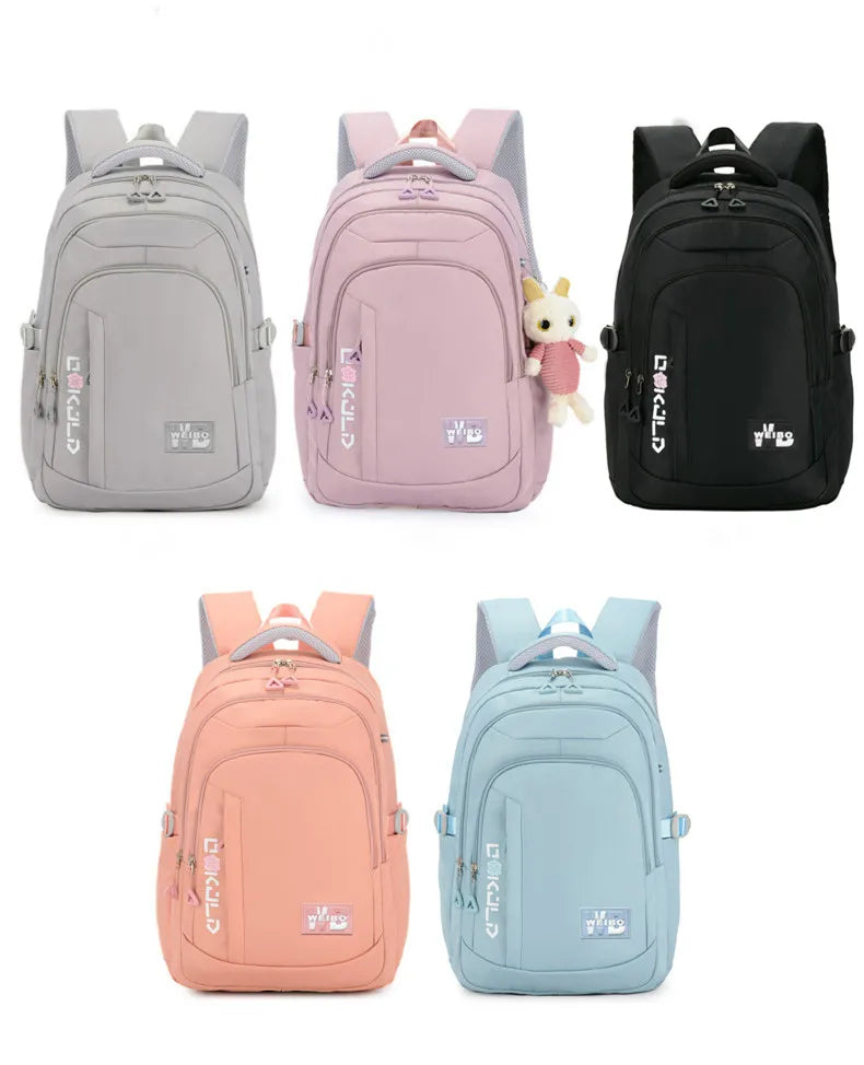 Roze Schooltas Rugzak voor Meisjes en Tieners