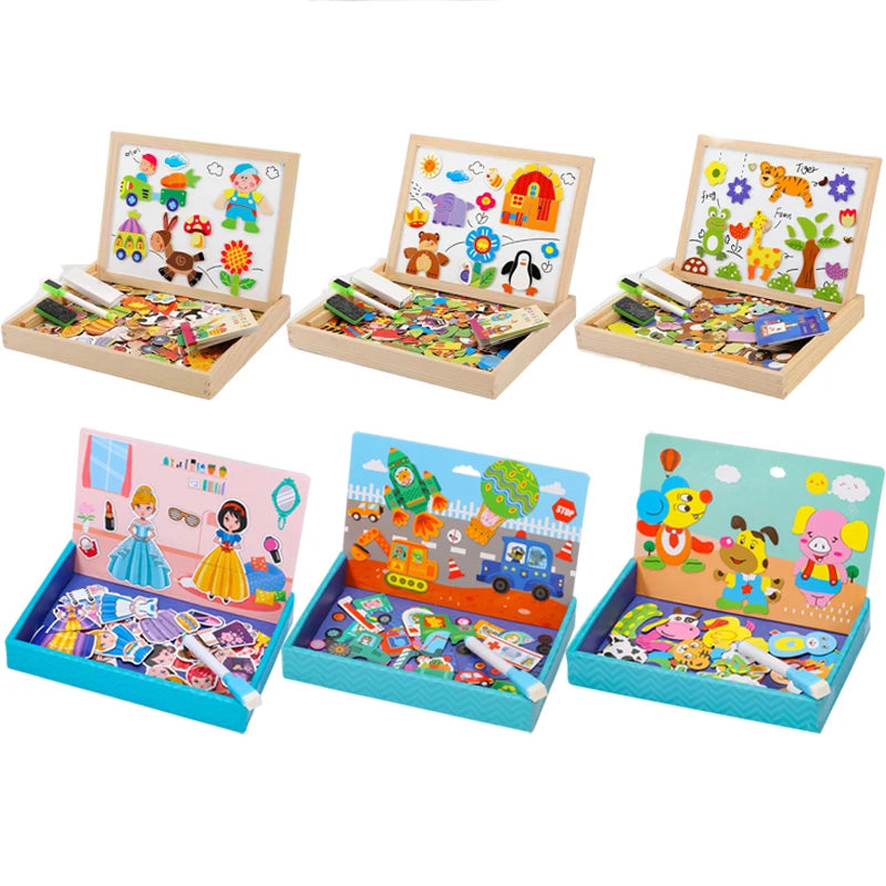 Magnetisch Teken- en Puzzelbord voor Kinderen
