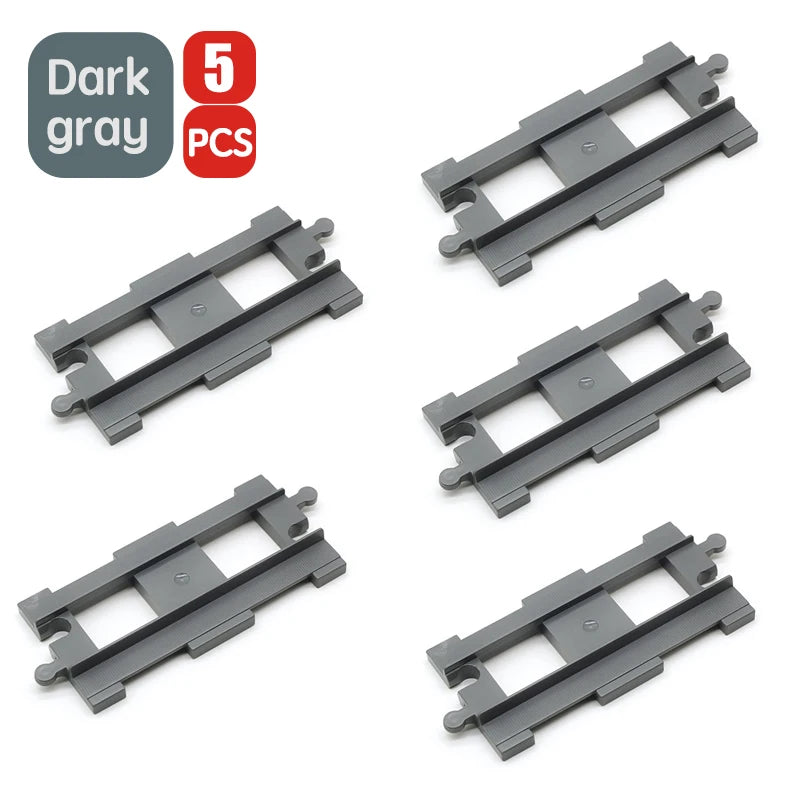 Treinrails set voor grote bouwstenen – Compatibel met Duplo®