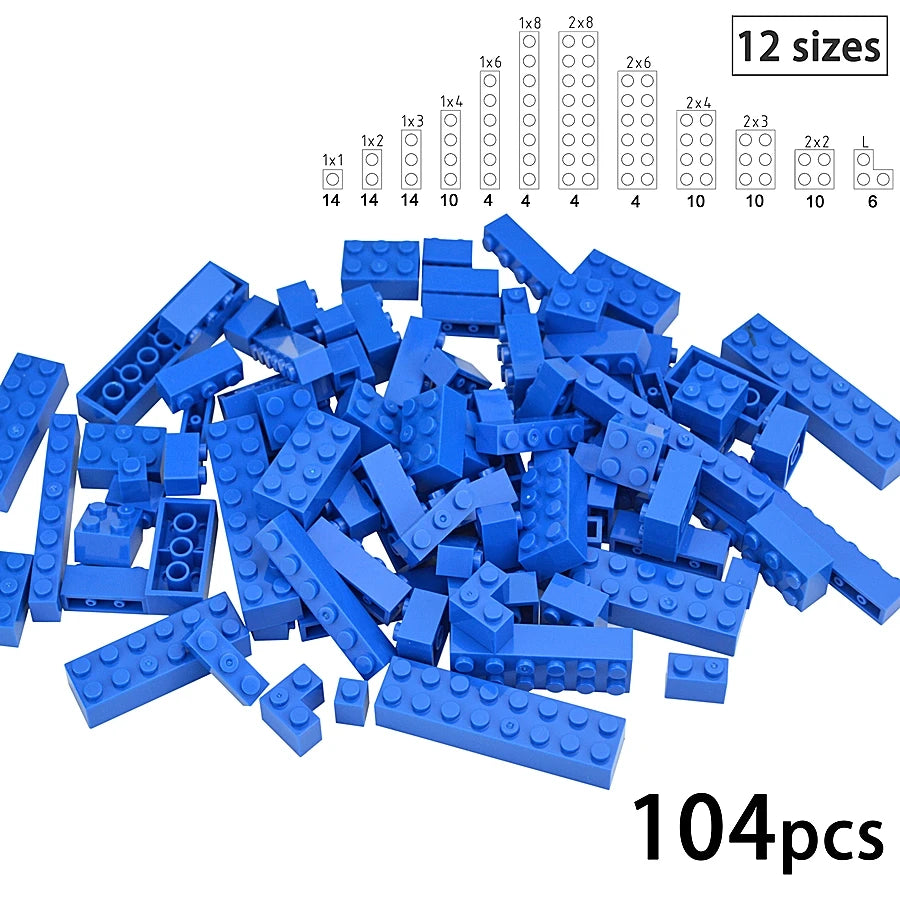 Kleine bouwstenen voor muren | Compatibel met Lego | Diverse maten