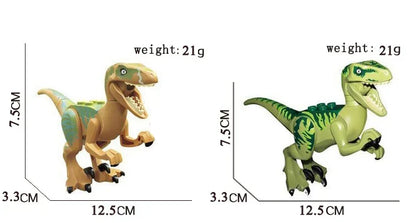 Dinosaurus Bouwblokken Set - T-Rex en Velociraptor