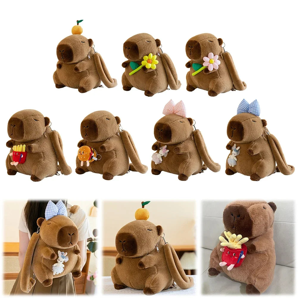 Pluche Capybara Rugzak Schoudertas voor Kinderen