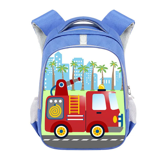 Brandweerwagen Rugzak voor Kinderen en Peuters - Jongens Schooltas