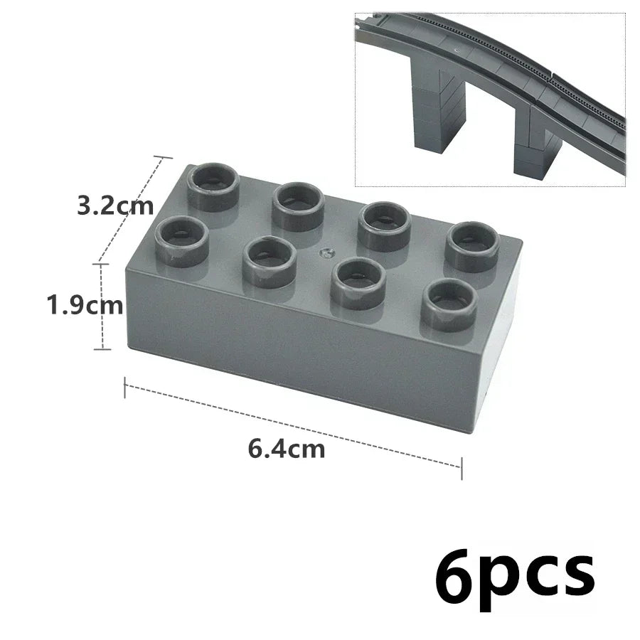 Trein rails onderdelen set – Compatibel met Duplo®