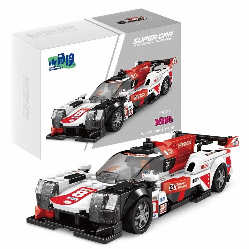 JD Serie Raceauto Bouwblokken – LEGO® Compatibel