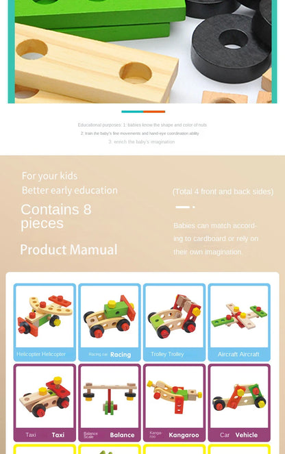Houten Gereedschap Speelset voor Kinderen (3-6 jaar)