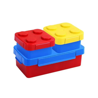 Lekvrije Lunchbox voor Kinderen met DIY Bouwblokken Design
