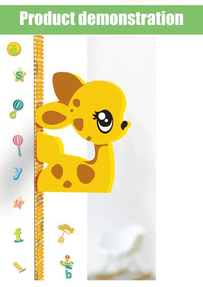 Zelfklevende 3D Meetlat Wandsticker voor Kinderen