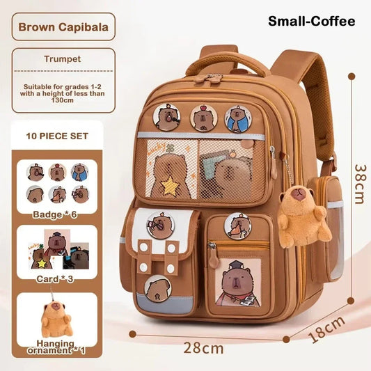Capybara Schoolrugzak - Waterdicht met Ergonomische Schouderbanden