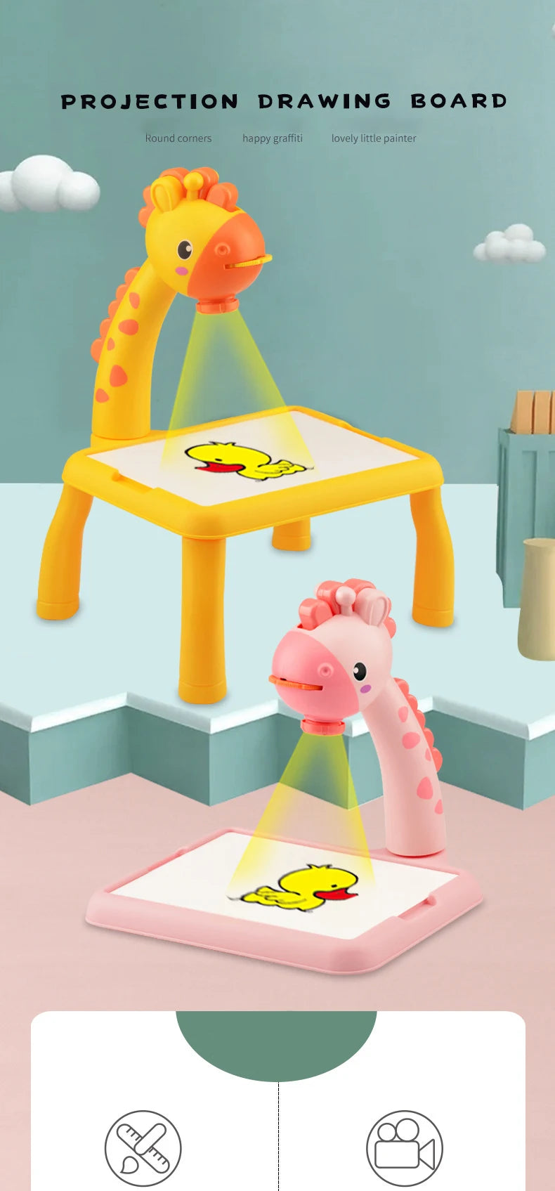 Tekentafel met Projector voor Kinderen