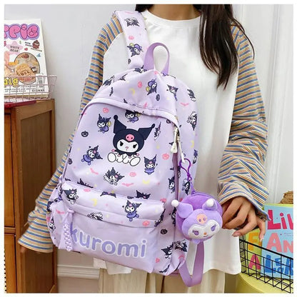 Sanrio Schooltas met My Melody, Cinnamoroll & Kuromi + Mini Tasje