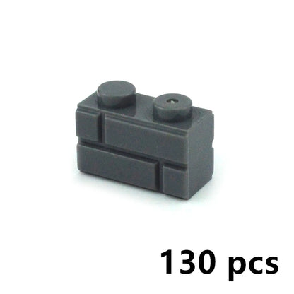 Kleine bouwstenen voor muren | Compatibel met Lego | Diverse maten