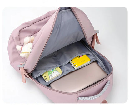 Roze Schooltas Rugzak voor Meisjes en Tieners
