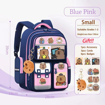 Capybara Schoolrugzak - Waterdicht met Ergonomische Schouderbanden