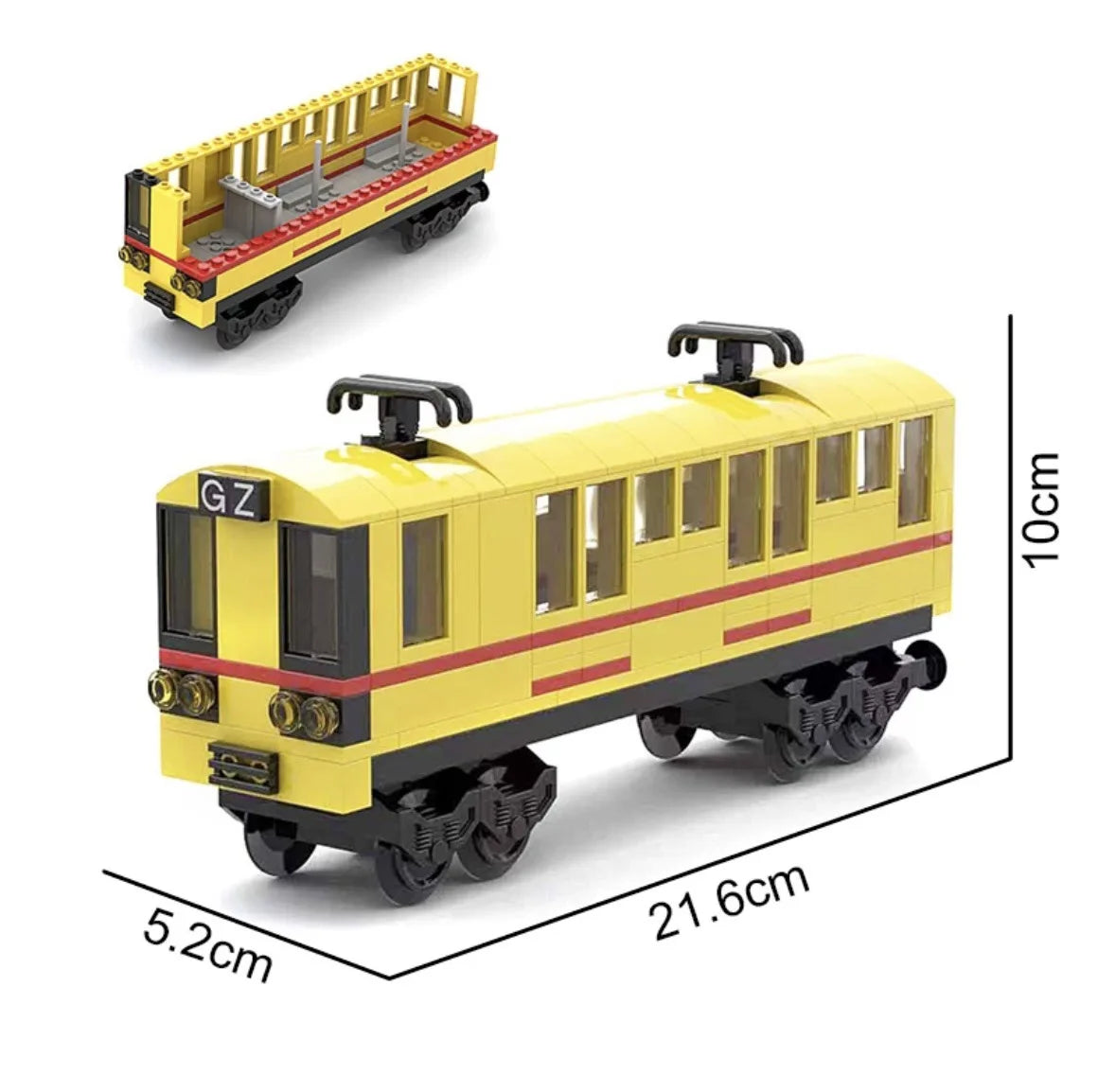 Kolenwagon Bouwset voor Trein | Compatibel met Lego Bouwblokken