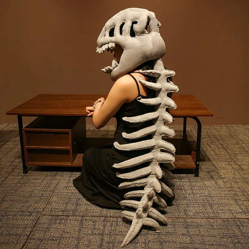 Dinosaurus Skelet Kostuum met Hoofdeksel voor Cosplay