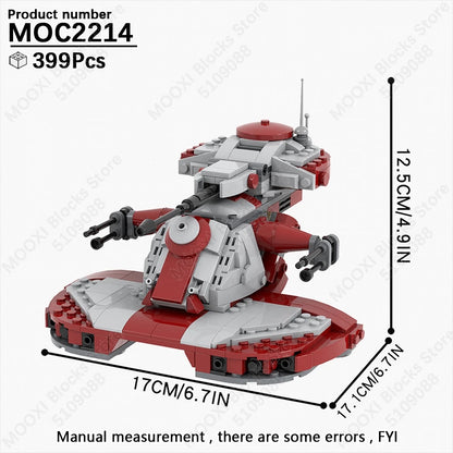 MOOXI Space Wars Bouwset: Voertuig & Tank Compatibel met LEGO®