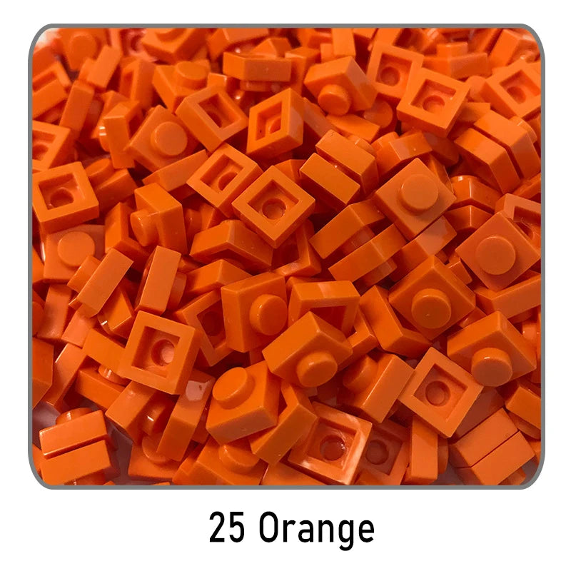 100 stuks 1x1 bouwstenen | Compatibel met Lego
