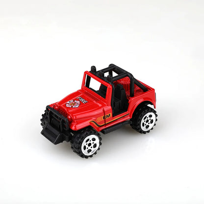 Metalen Brandweerwagen Speelgoed Auto 1:64 met Terugtrekmotor