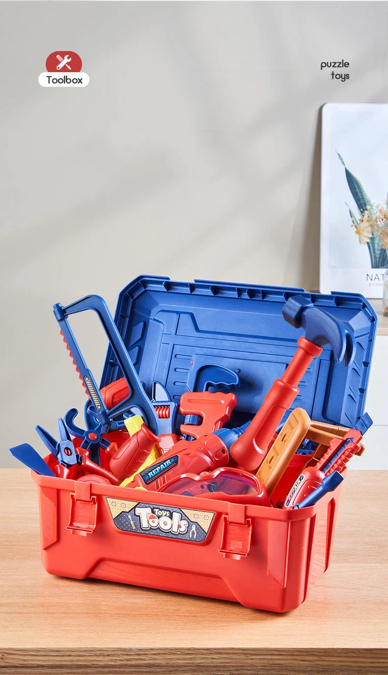 Kinder Speelgoed Gereedschapskist met Boormachine en Werkbank