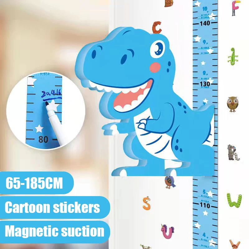 Zelfklevende 3D Meetlat Wandsticker voor Kinderen