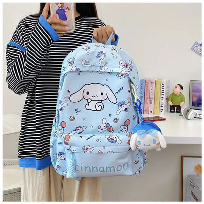 Sanrio Schooltas met My Melody, Cinnamoroll & Kuromi + Mini Tasje