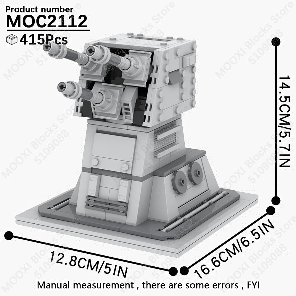 MOOXI Space Wars Bouwset: Voertuig & Tank Compatibel met LEGO®