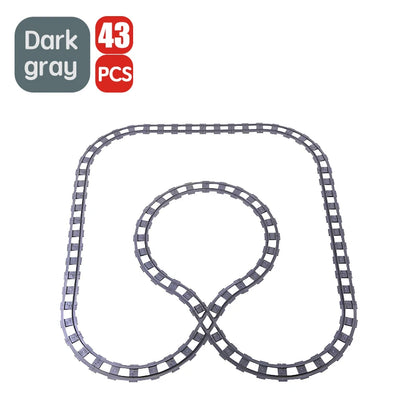 Treinrails set voor grote bouwstenen – Compatibel met Duplo®