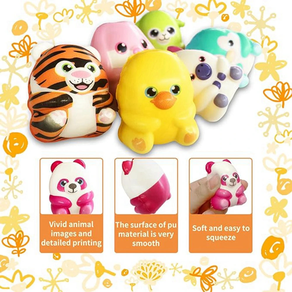 Set Mini Squishy Stressballetjes voor ontspanning