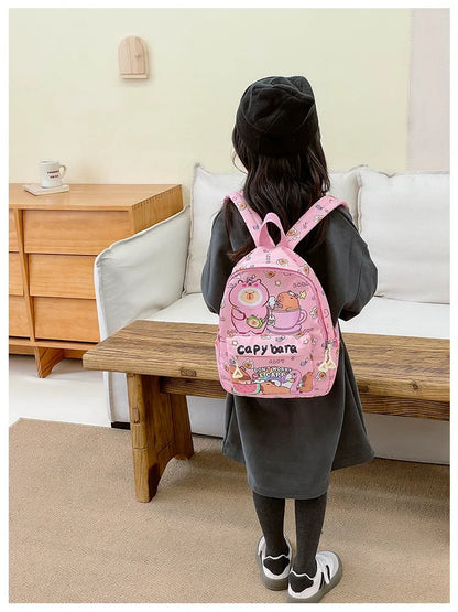 Ruime Capybara Rugzak van Nylon – Ideaal als Schooltas