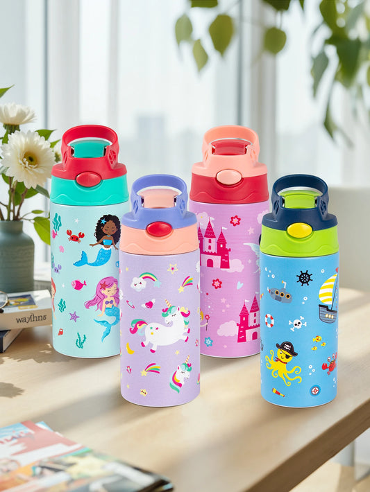 Thermosbeker RVS met Dierenprint en Handvat - 350ml