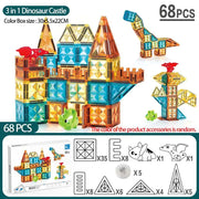 68pcs Dino castle