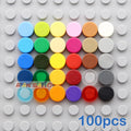 100 Ronde Bouwtegel Steentjes 1x1 | Compatibel met Lego