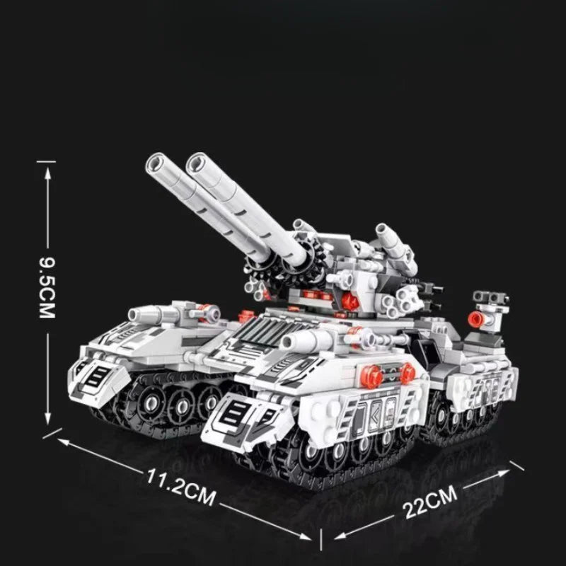 8-in-1 Militair Voertuig Bouwblokken Set | Compatibel met LEGO®