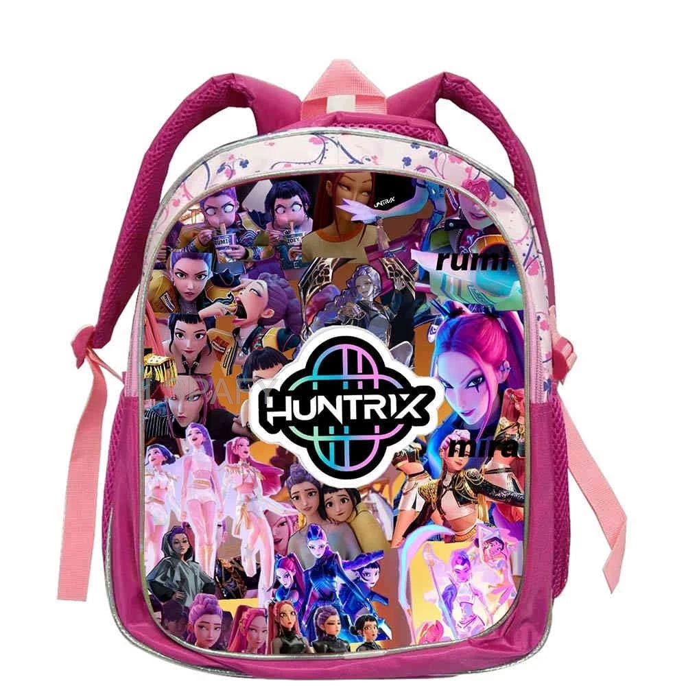 Zachte Roze Cartoon Rugzak 12 inch voor Kinderen