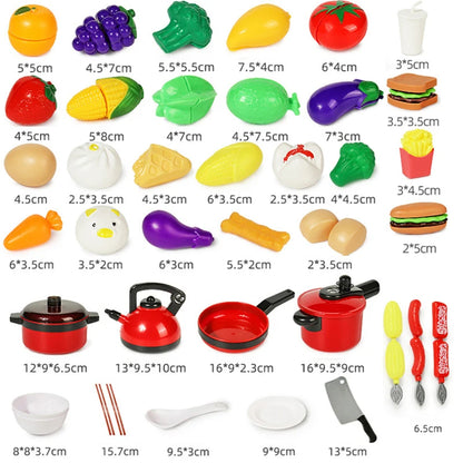 Huismerken Keukenspeelgoed Set voor Kinderen – Koken en Snijfruit