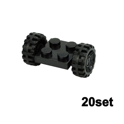 Wielen en assen set voor voertuigen – Compatibel met LEGO®