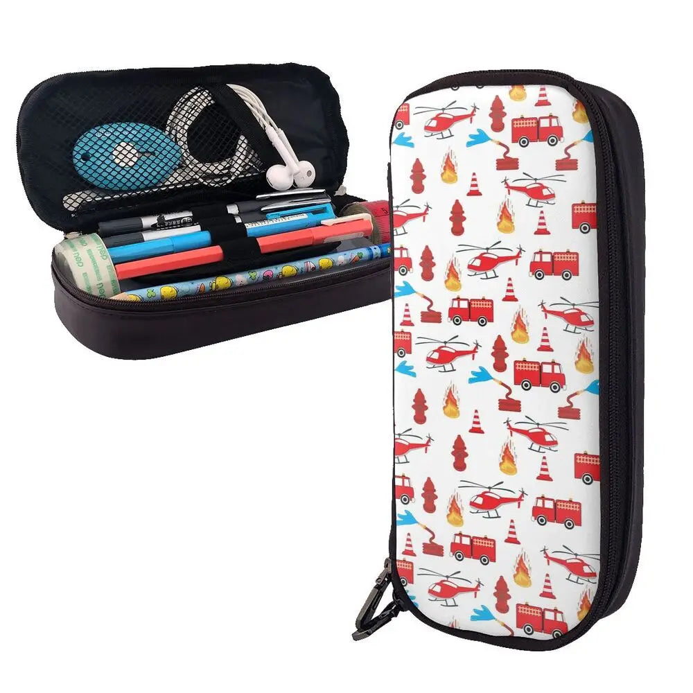 Brandweer Etui met Brandweerwagen Design